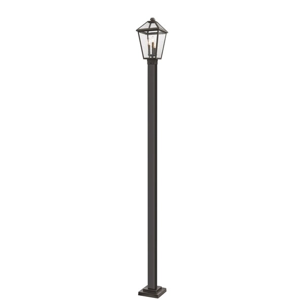 Z-Lite Talbot 3 Light Outdoor Post Mounted Fixture, Oil Rubbed Bronze And Seedy 579PHBS-536P-ORB - main